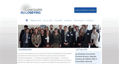 Desktop Screenshot of concours-lobbying.eu